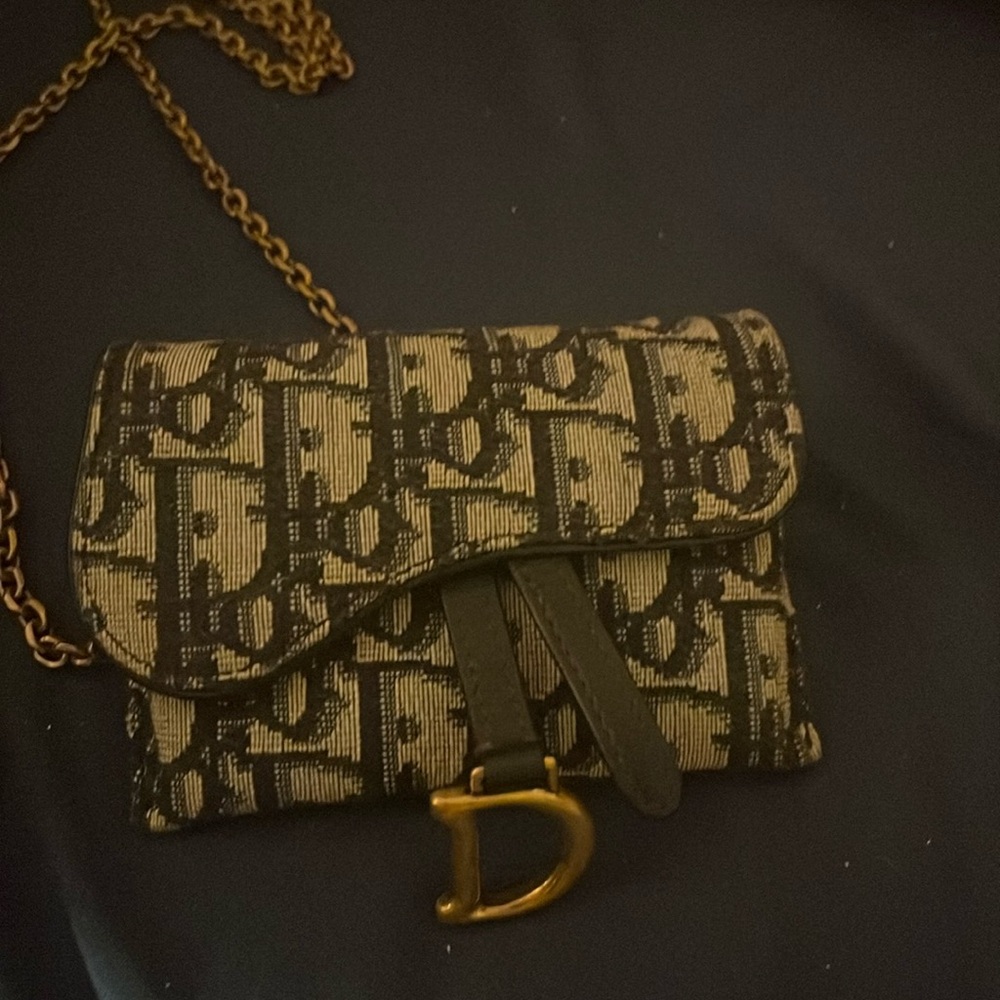 Dior mini nano saddle pouch